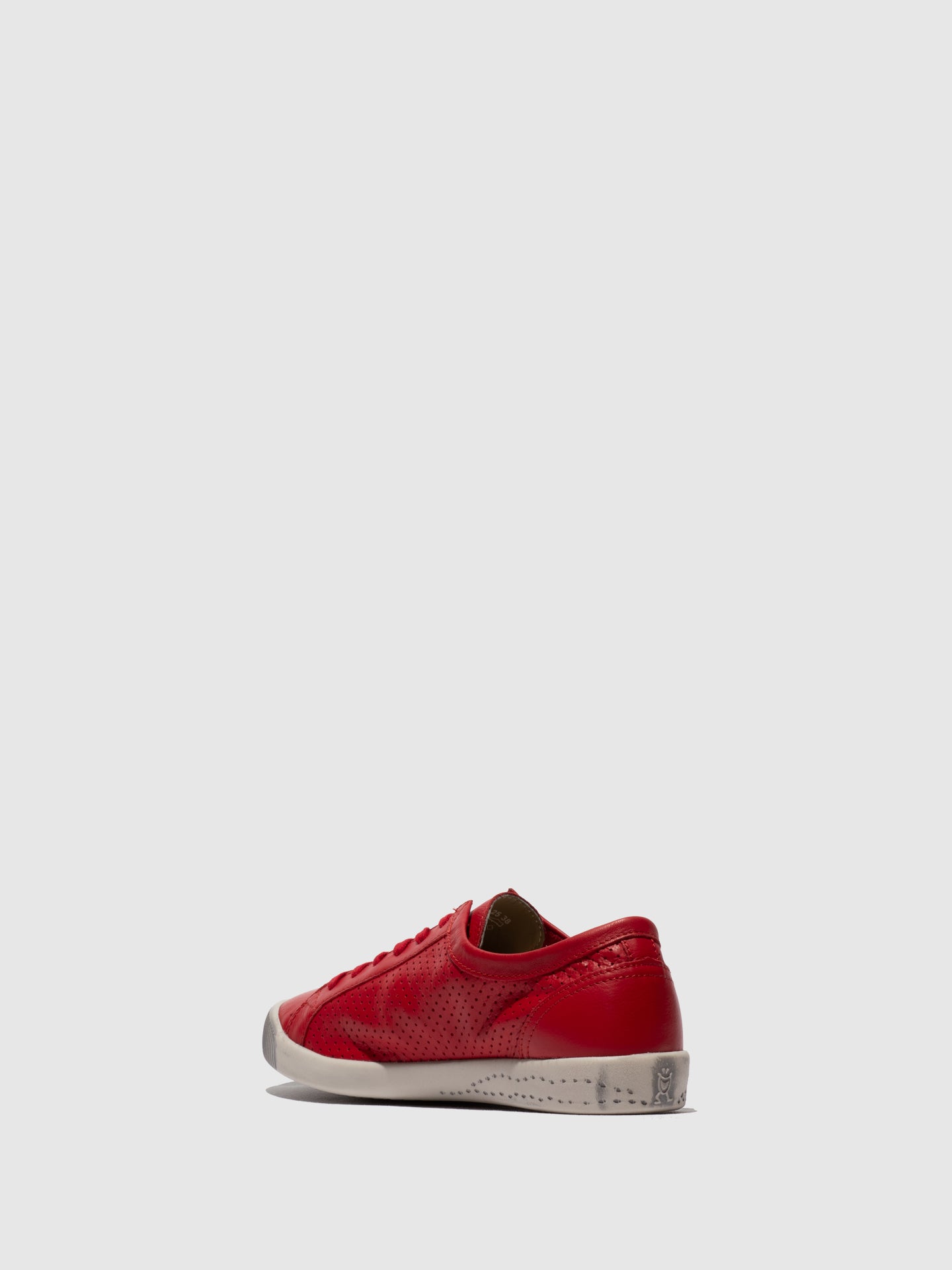 Sapatilhas em pele suave Softinos ICA vermelho cereja