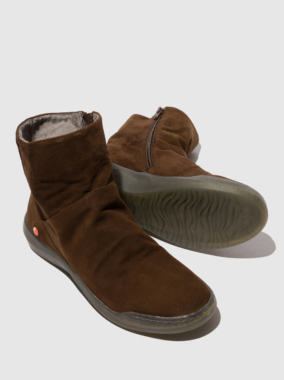 Botins em pele suave Softinos BLER castanho-escuro
