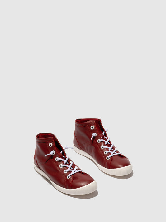 Sapatilhas em pele suave Softinos ISLEEN vermelho