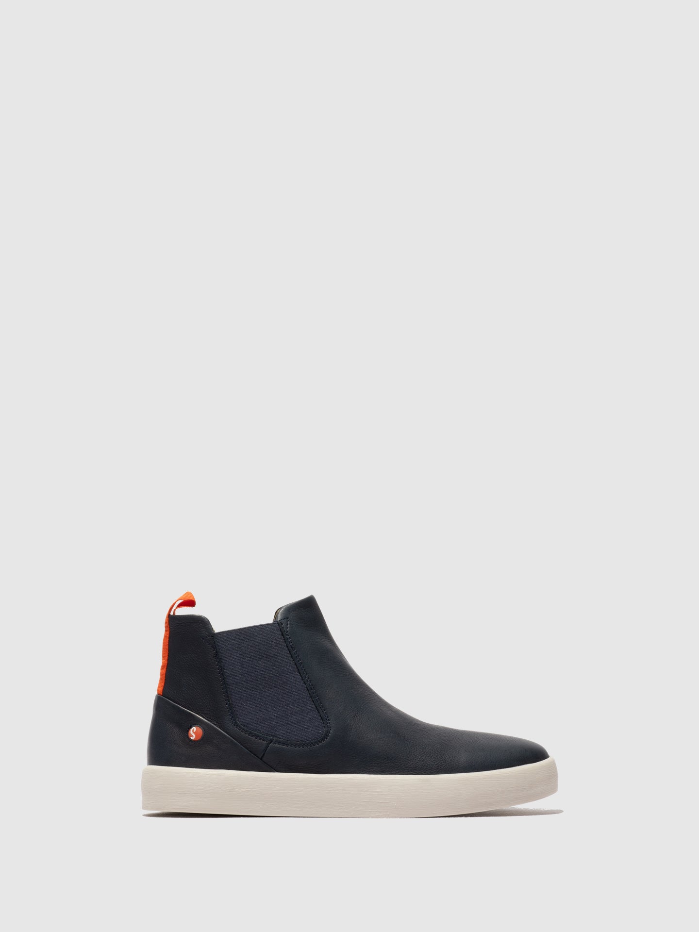 Botins Chelsea em pele suave Softinos RYKE azul-marinho