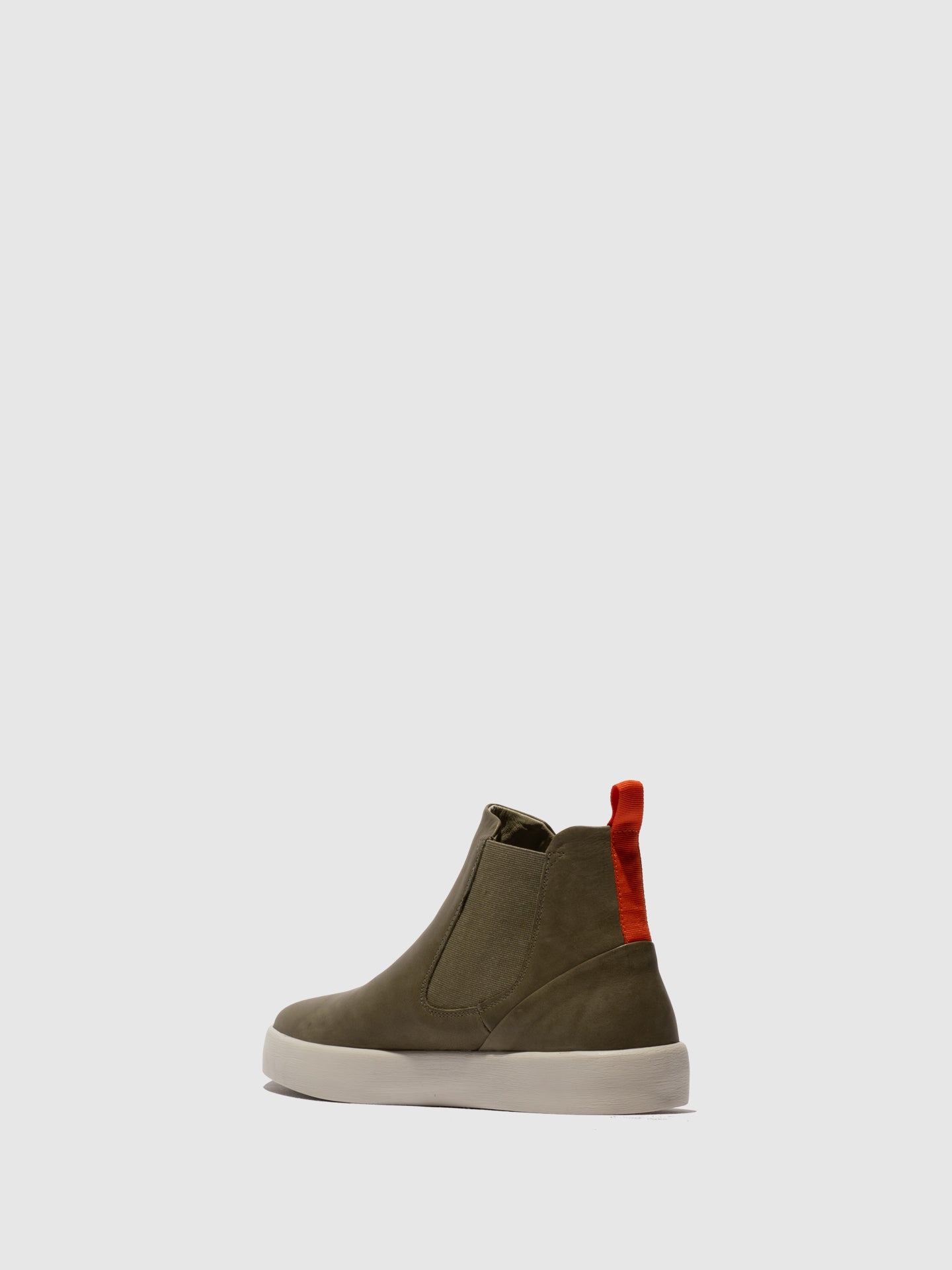 Botins Chelsea em pele suave Softinos RYKE verde militar