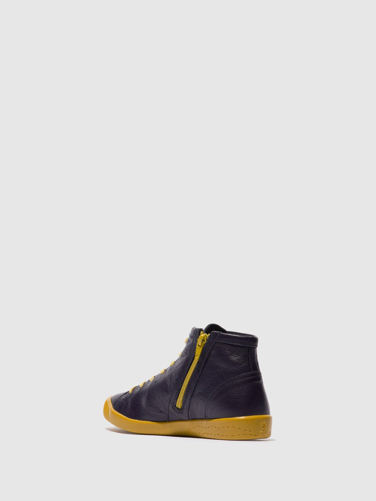 Botins com atacadores em pele suave Softinos IBBI653SOF roxo escuro