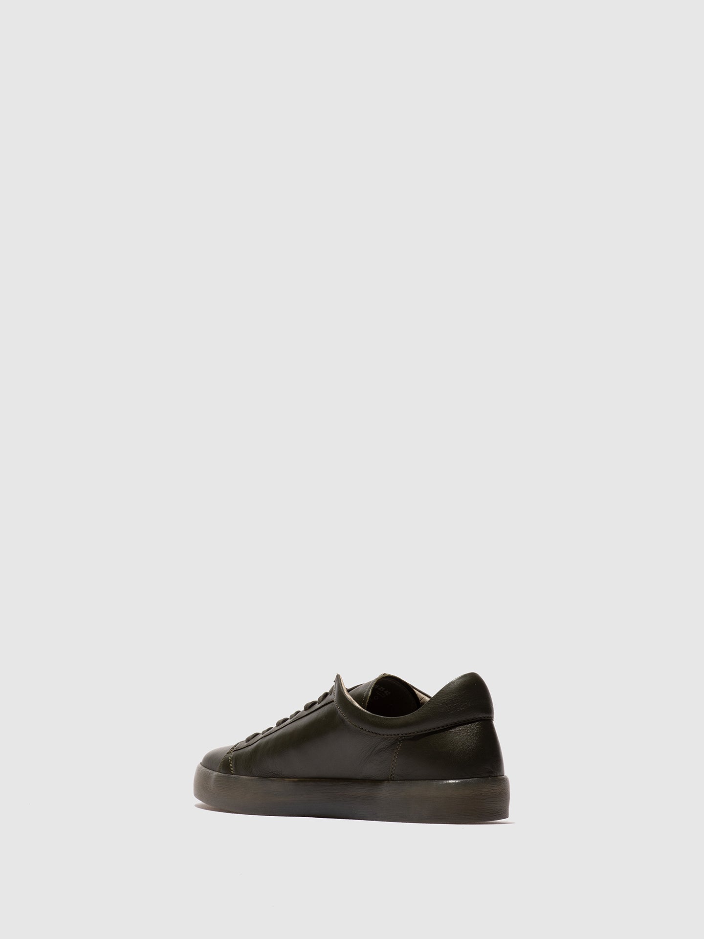 Sapatilhas em pele suave Softinos RICK verde militar
