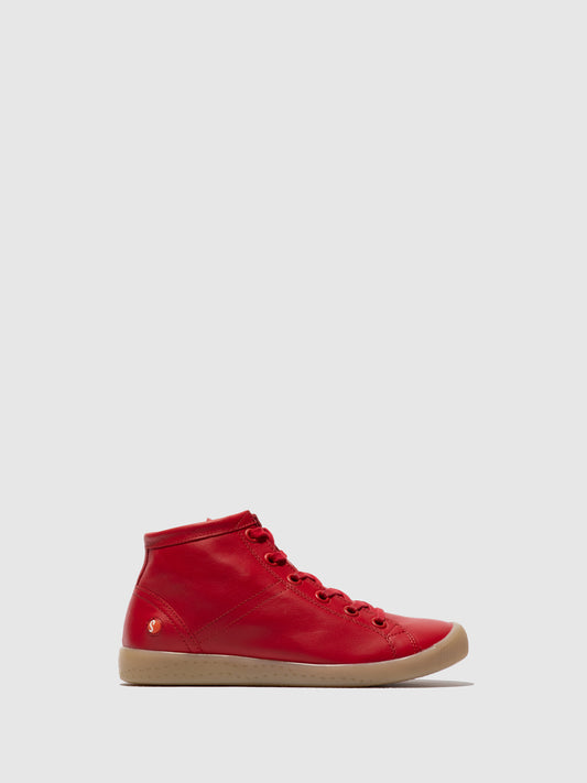 Botins em pele suave Softinos vermelho cereja