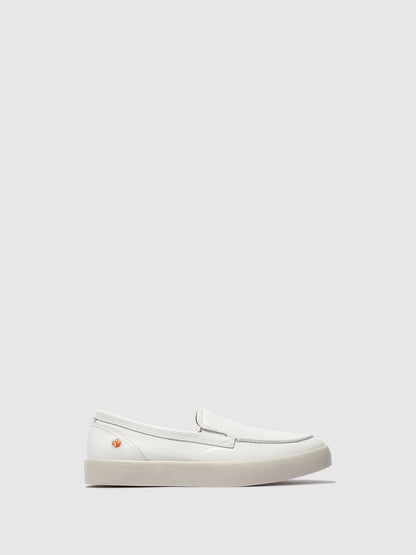 Mocassins de conforto em pele suave Softinos RUSY branco