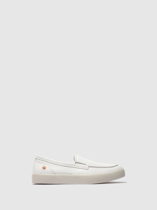 Mocassins de conforto em pele suave Softinos RUSY branco