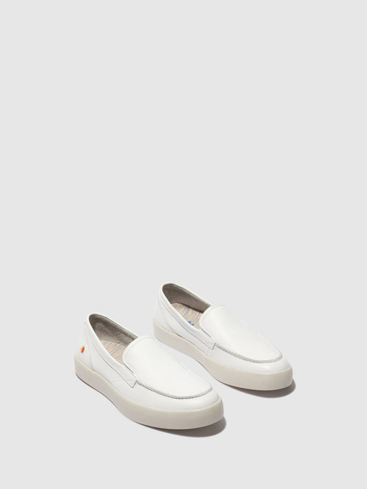 Mocassins de conforto em pele suave Softinos RUSY branco
