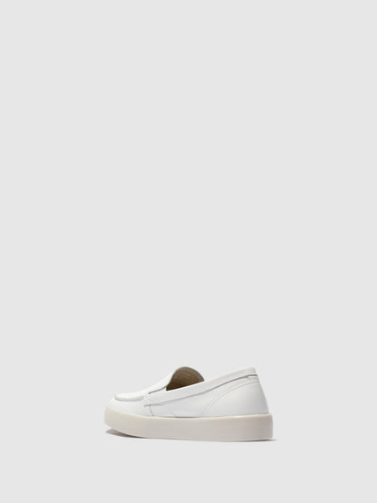 Mocassins de conforto em pele suave Softinos RUSY branco