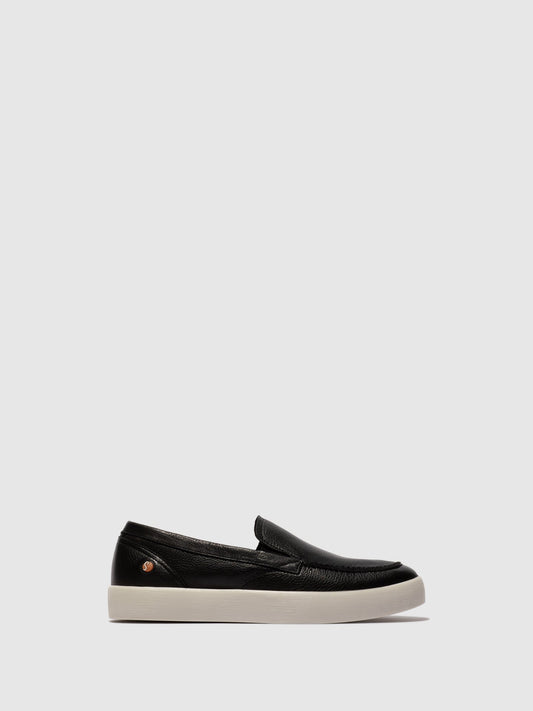 Mocassins de conforto em pele suave Softinos RUSY preto