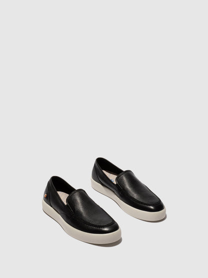 Mocassins de conforto em pele suave Softinos RUSY preto