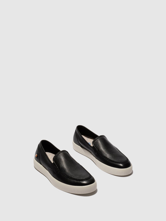 Mocassins de conforto em pele suave Softinos RUSY preto