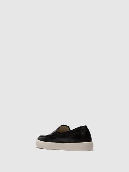 Mocassins de conforto em pele suave Softinos RUSY preto