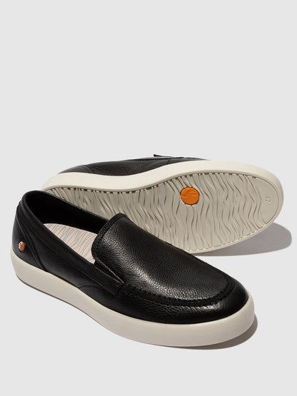 Mocassins de conforto em pele suave Softinos RUSY preto