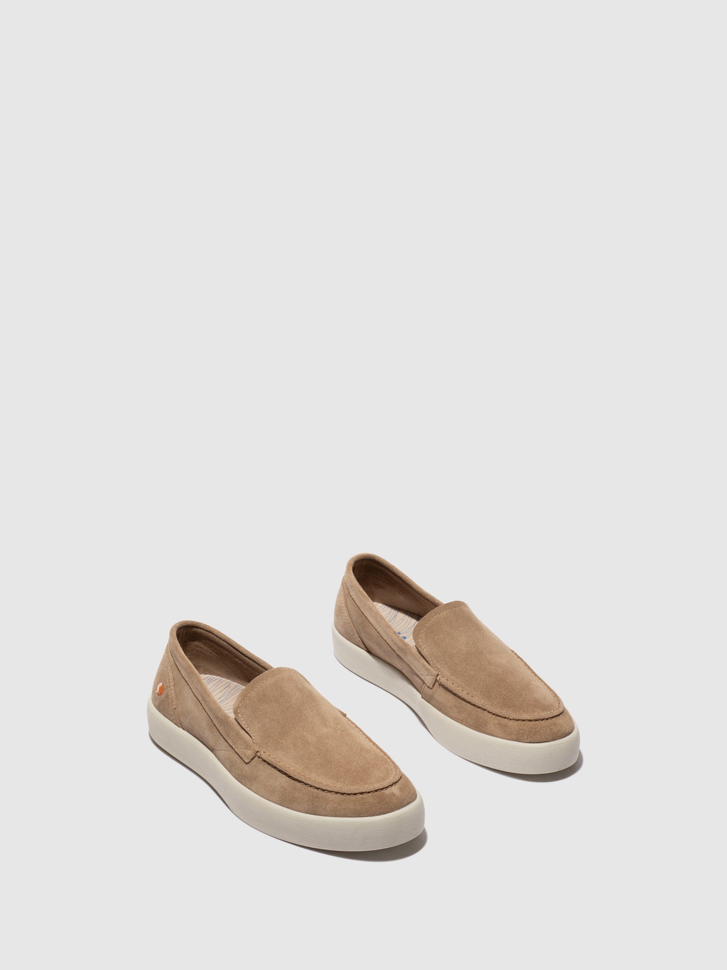 Mocassins de conforto em pele suave Softinos RUSY taupe