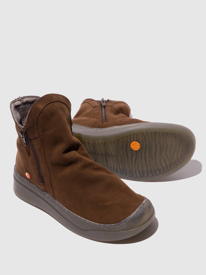 Botins em pele suave Softinos ABIL castanho-escuro