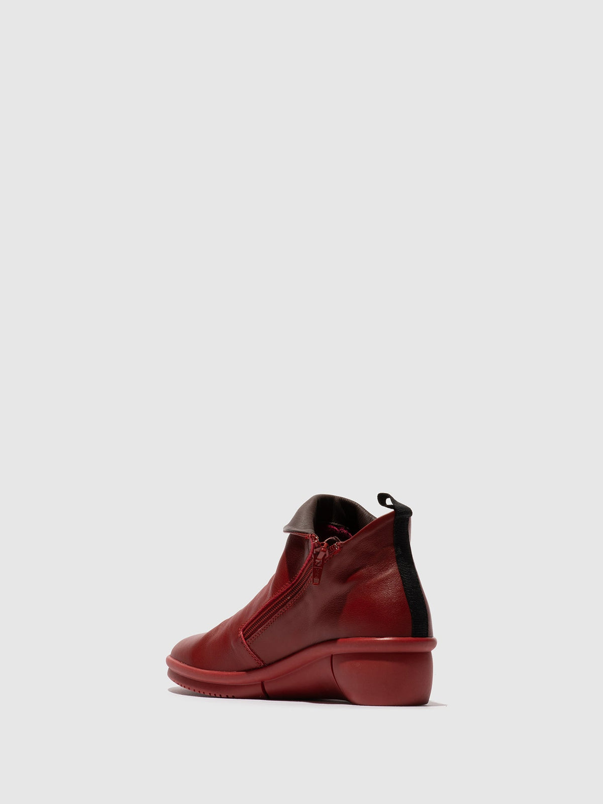 Botins com fecho em pele suave Softinos RARA808SOF vermelho