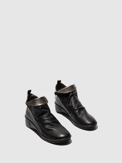 Botins em pele suave Softinos RARA preto