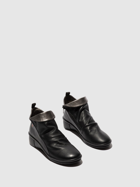 Botins em pele suave Softinos RARA preto