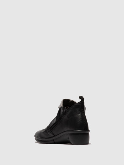 Botins em pele suave Softinos RARA preto