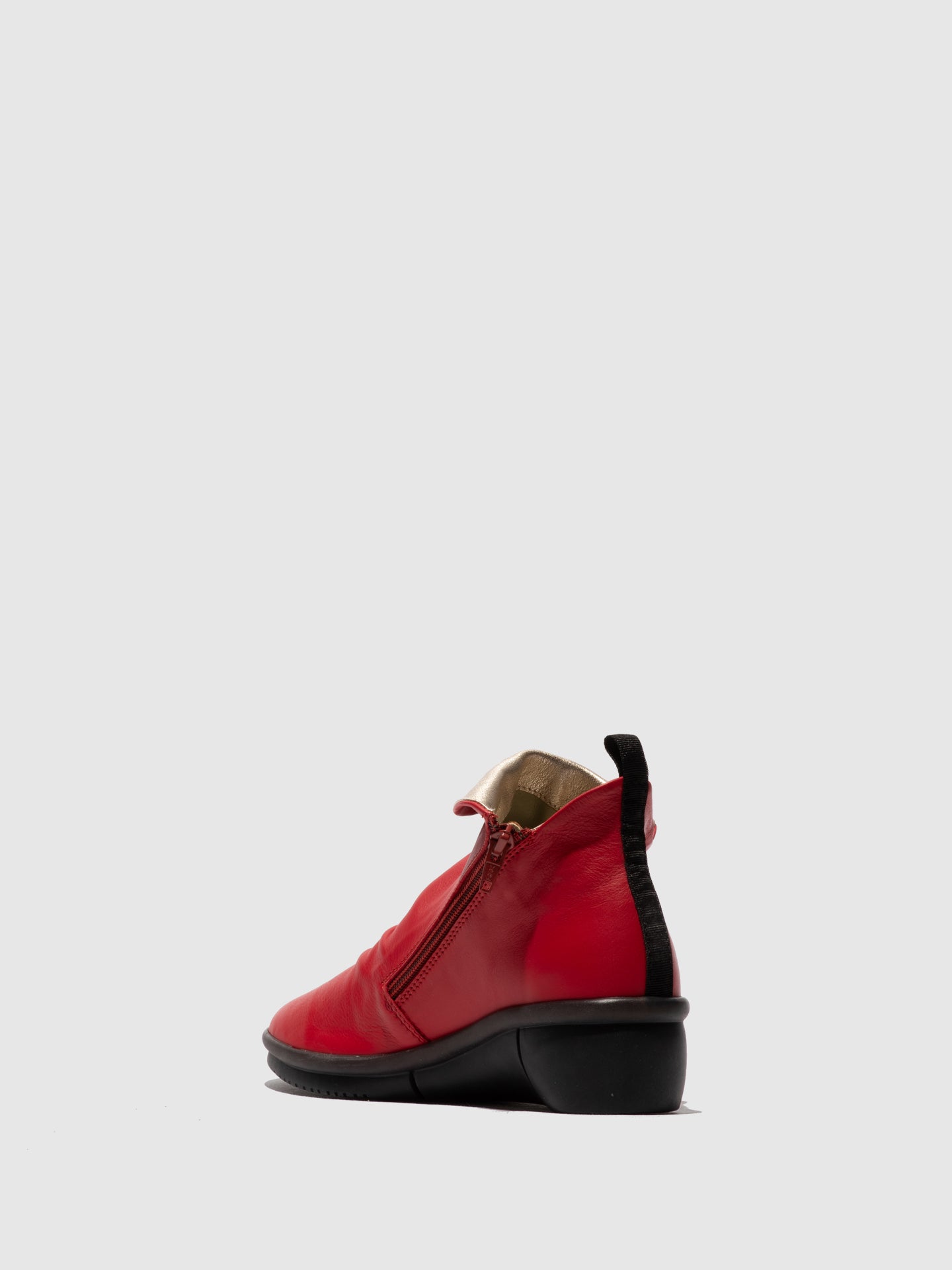 Botins em pele suave Softinos RARA vermelho cereja
