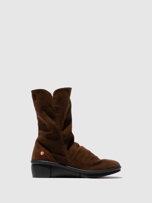 Botas em pele suave Softinos ROTT castanho-escuro