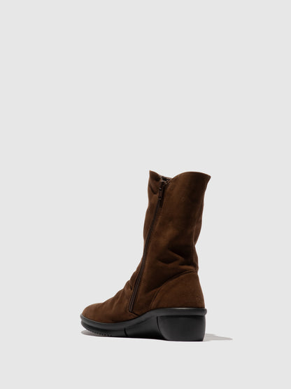 Botas em pele suave Softinos ROTT castanho-escuro