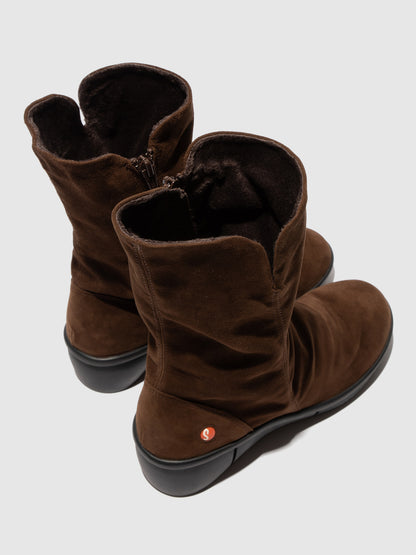 Botas em pele suave Softinos ROTT castanho-escuro