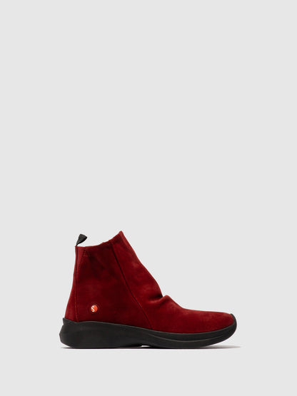 Botins com fecho em pele suave Softinos GUJY812SOF vermelho