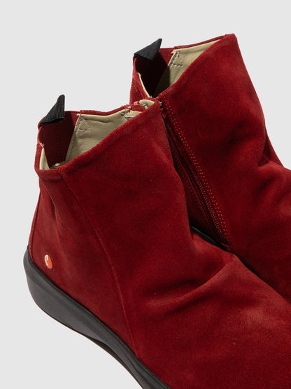 Botins com fecho em pele suave Softinos GUJY812SOF vermelho
