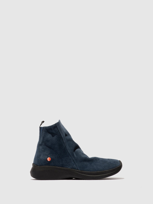 Botins com fecho em pele suave Softinos GUJY812SOF azul denim
