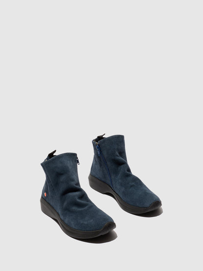 Botins com fecho em pele suave Softinos GUJY812SOF azul denim