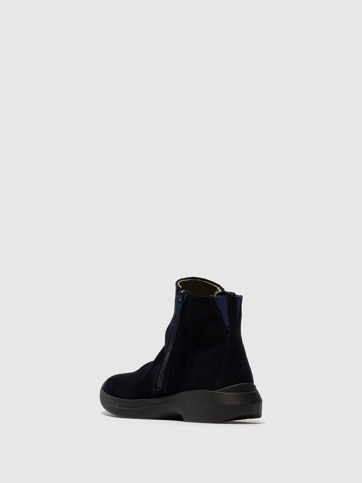 Botins com fecho em pele suave Softinos GUJY812SOF azul-marinho