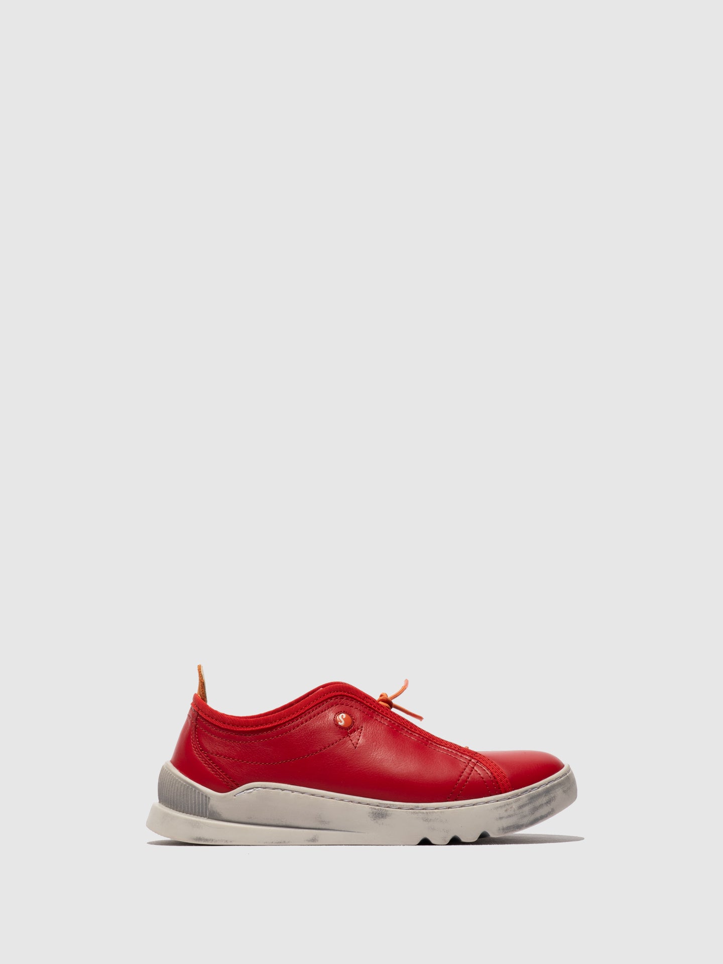 Sapatilhas em pele suave Softinos LOES vermelho cereja