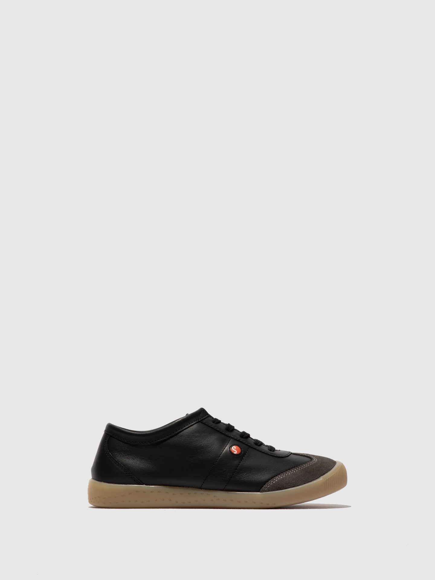 Sapatilhas em pele suave Softinos IRIE preto charcoal