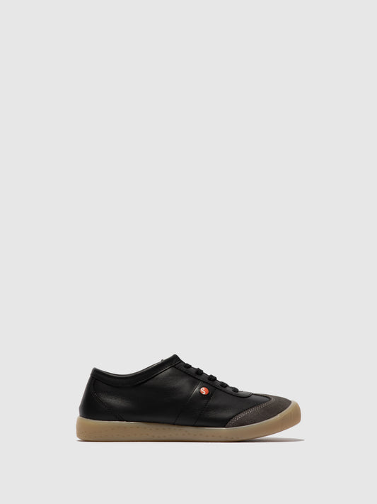 Sapatilhas em pele suave Softinos IRIE preto charcoal
