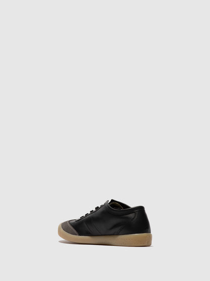 Sapatilhas em pele suave Softinos IRIE preto charcoal