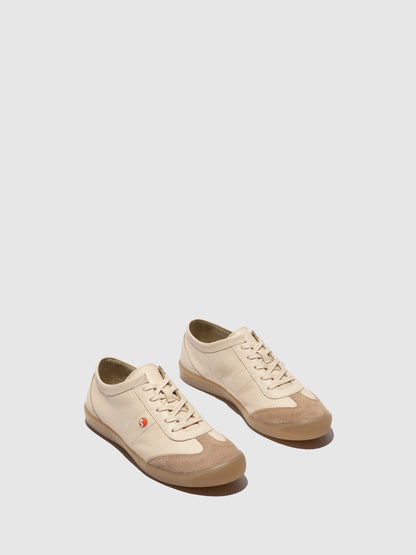 Sapatilhas em pele suave Softinos IRIE creme areia