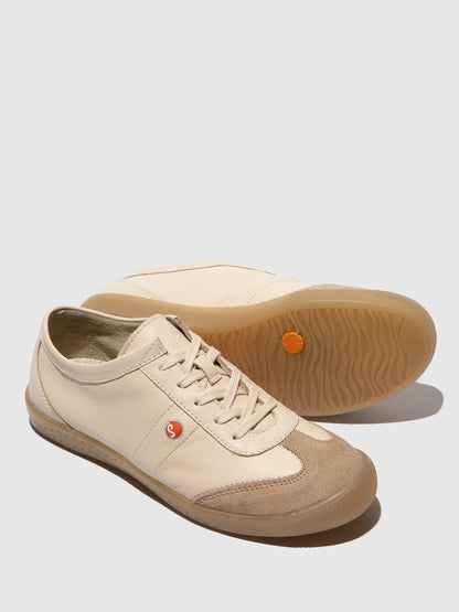 Sapatilhas em pele suave Softinos IRIE creme areia