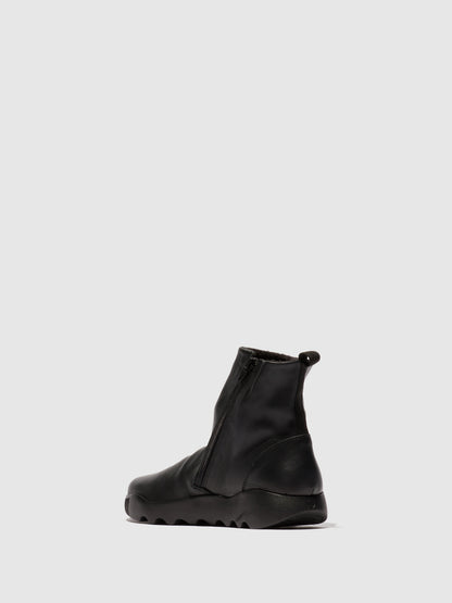 Botins em pele suave Softinos WARM preto