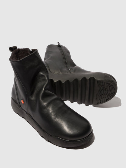 Botins em pele suave Softinos WARM preto