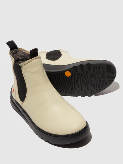 Botins em pele suave Softinos LACE cru