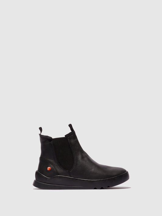 Botins em pele suave Softinos LACE preto