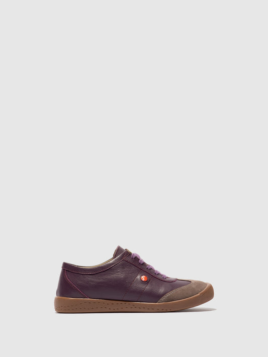 Ténis em pele suave Softinos IGLU roxo/taupe