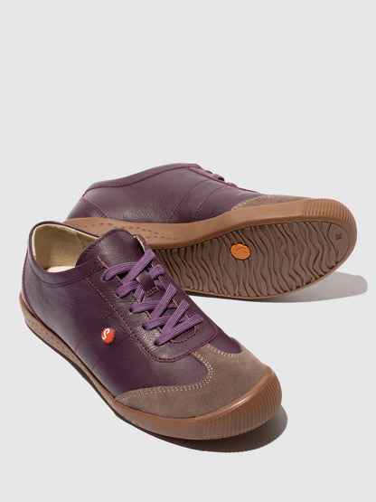 Ténis em pele suave Softinos IGLU roxo/taupe