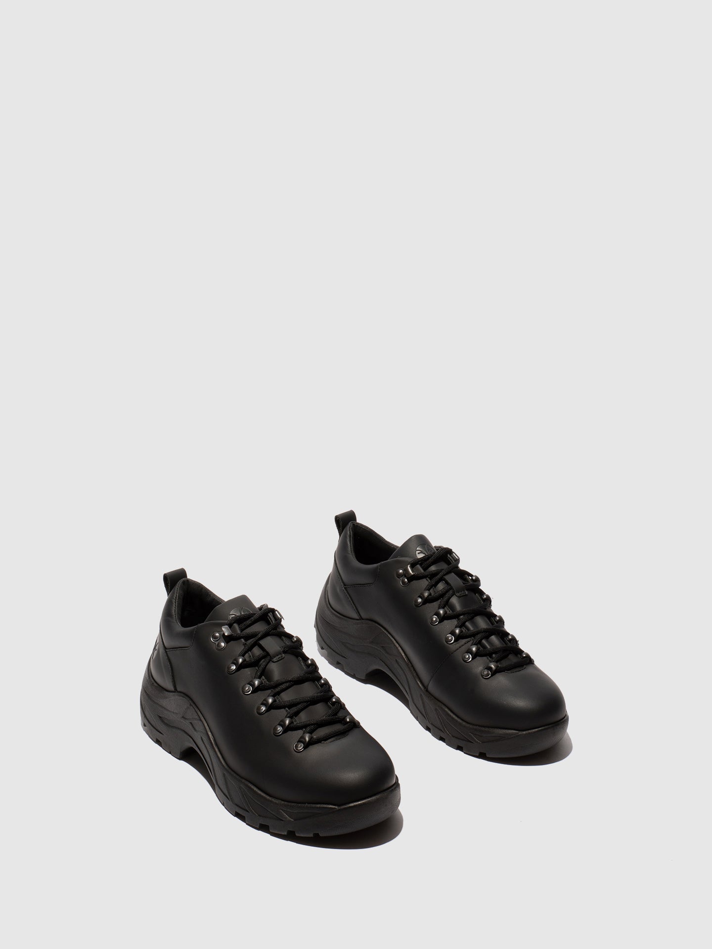 Sapatos com Atacadores em Pele Fred & Frederico RAFS Preto