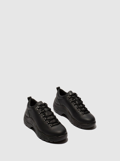 Sapatos com Atacadores em Pele Fred & Frederico RAFS Preto