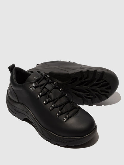Sapatos com Atacadores em Pele Fred & Frederico RAFS Preto