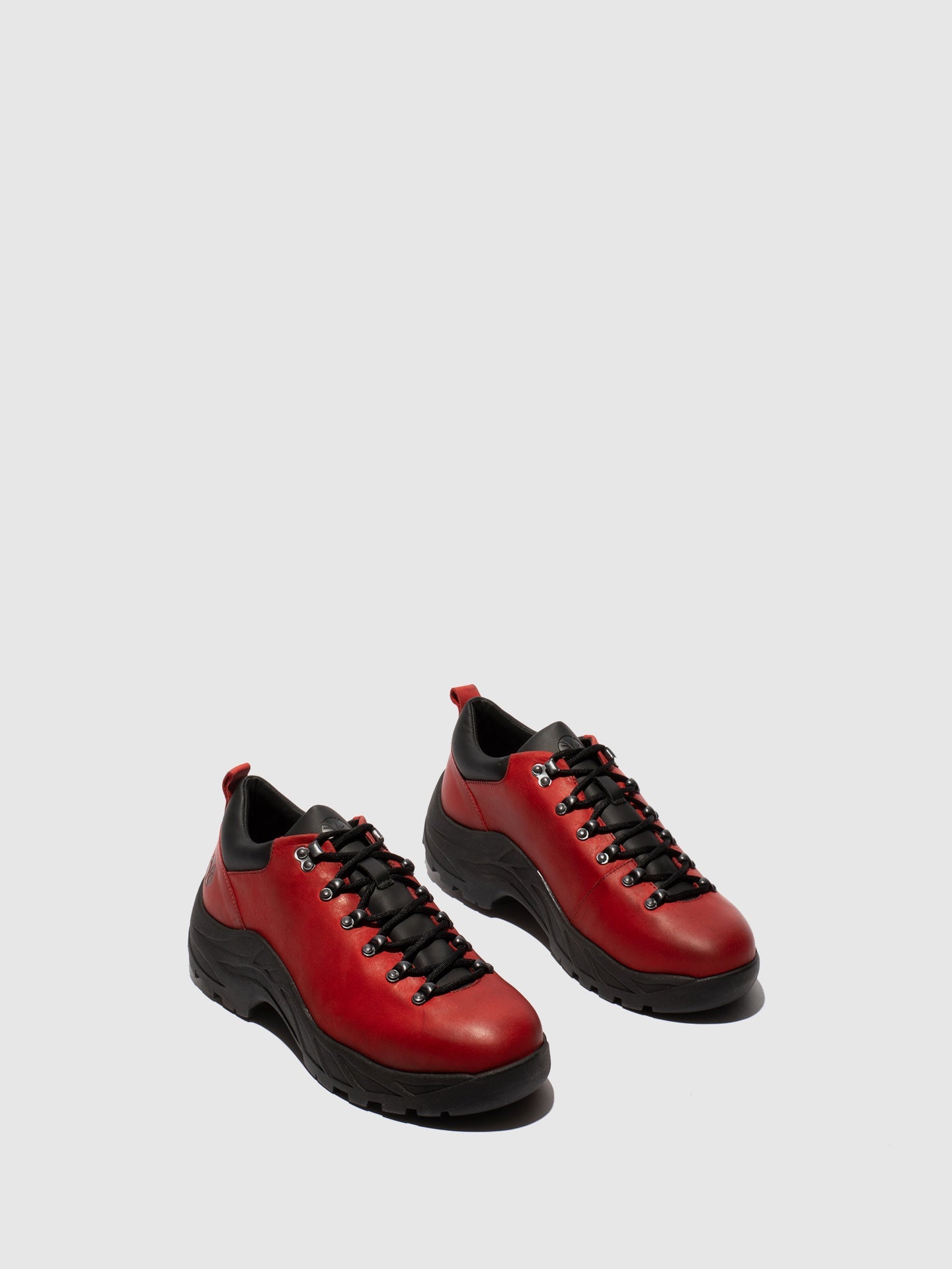 Sapatos com Atacadores em Pele Fred & Frederico RAFS Vermelho e Preto
