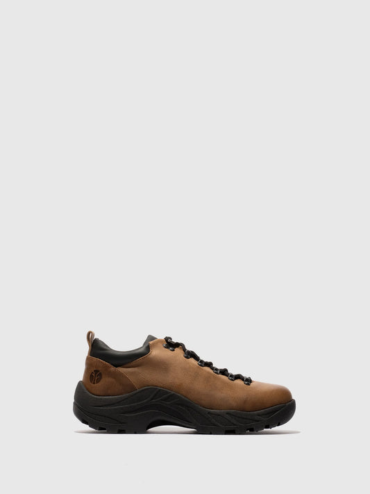 Sapatos com Atacadores em Pele Fred & Frederico RAFS Camel
