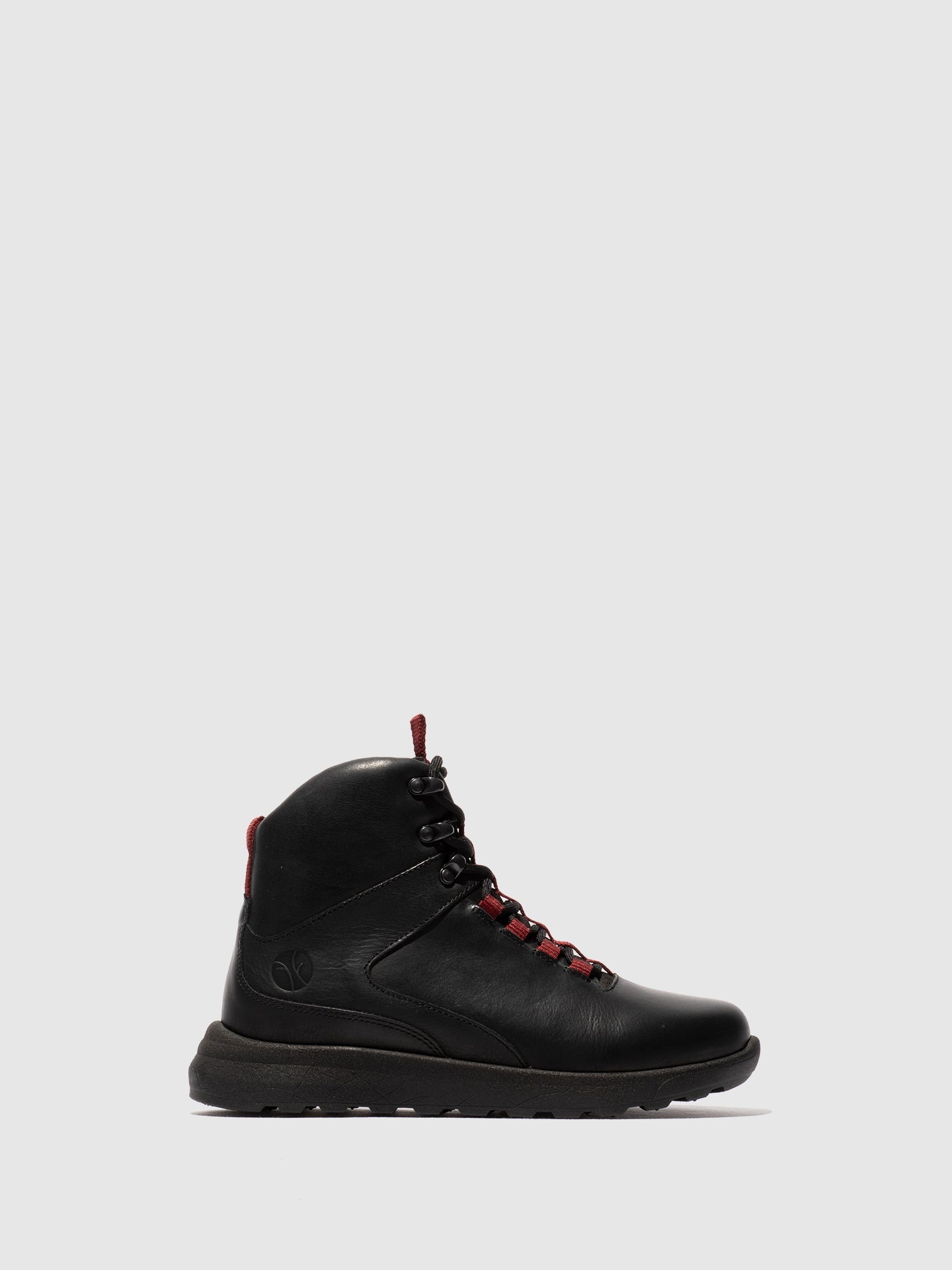 Botins com Atacadores em Pele Fred & Frederico RAIK Preto